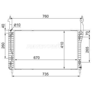 Радиатор CHEVROLET CAPTIVA/OPEL ANTARA/DAEWOO WINSTORM 2.0TD 07- SAT