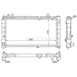 Радиатор LADA GRANTA 12-/DUTSUN ON-DO/MI-DO 14- HOSU