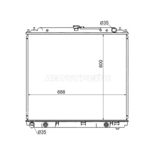 Радиатор NISSAN PATHFINDER/FRONTIER/XTERRA/NAVARA VQ40DE 04- SAT