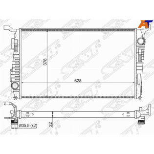 Радиатор RENAULT DUSTER 1,5D 10- SAT